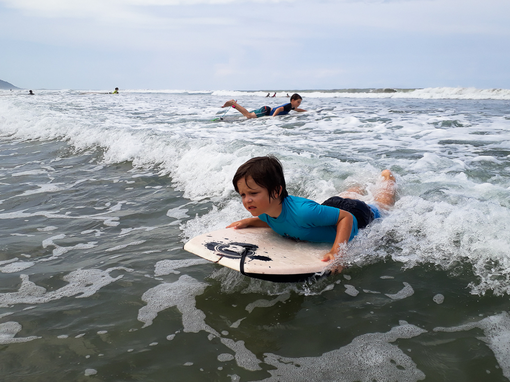 Alfred på boogie board