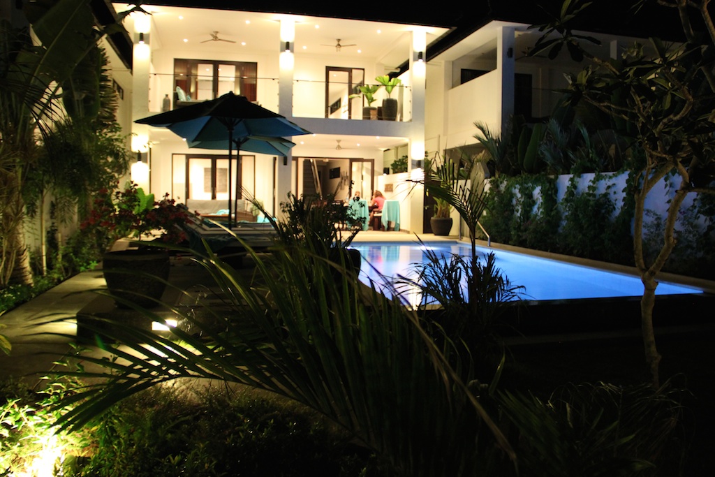 Villa Pantai by night