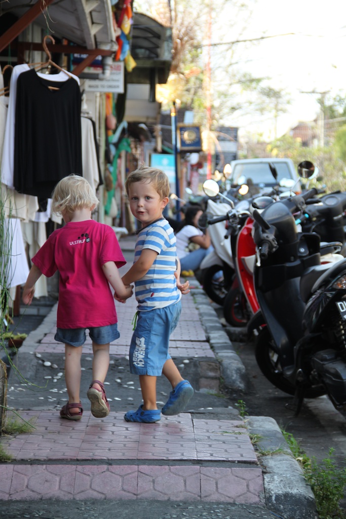 Alfred og Sine på tur i Ubud