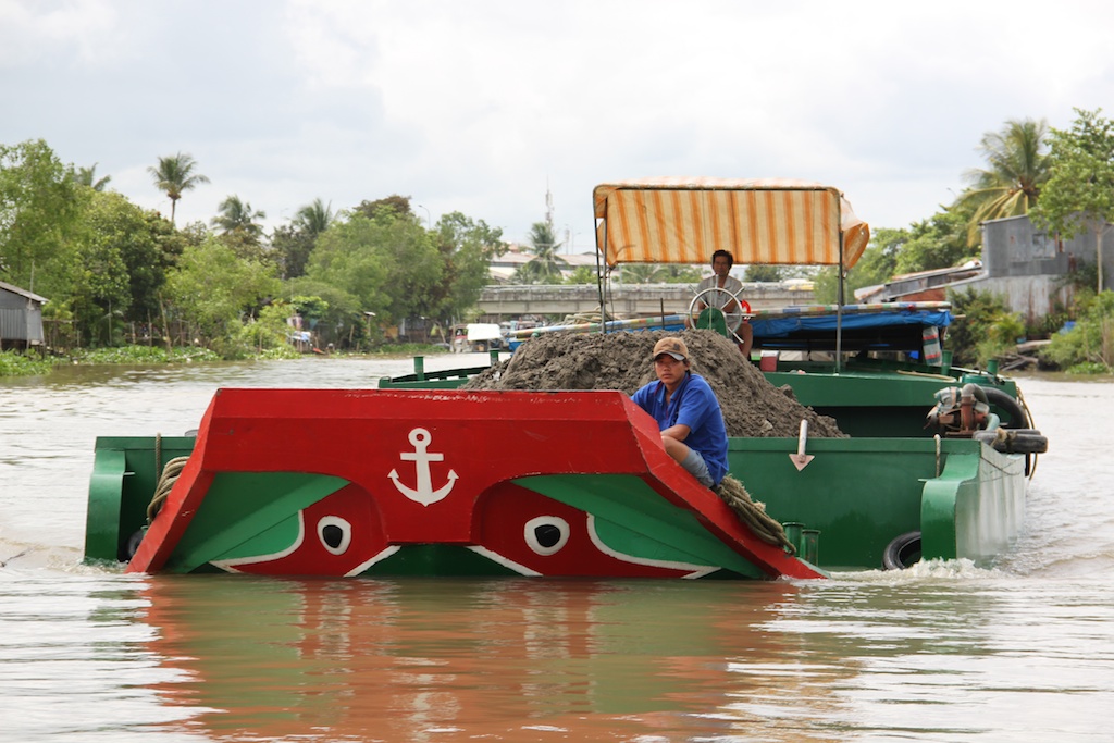 Flodpram i Mekong deltaet