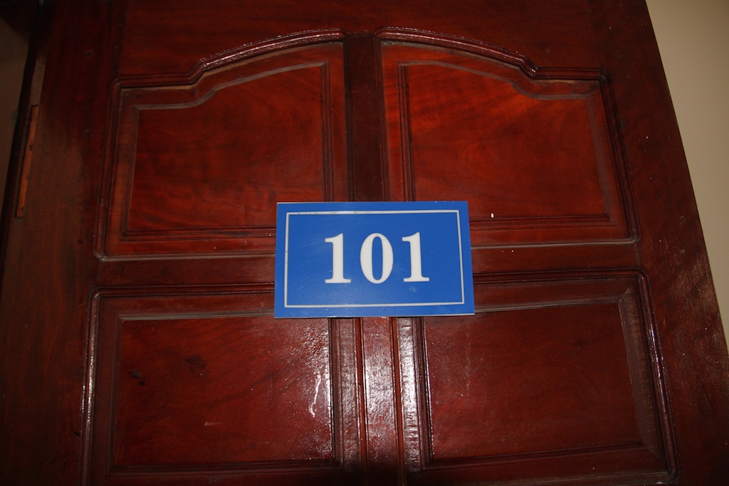 Døren til værelse 101 i Dong Hoi