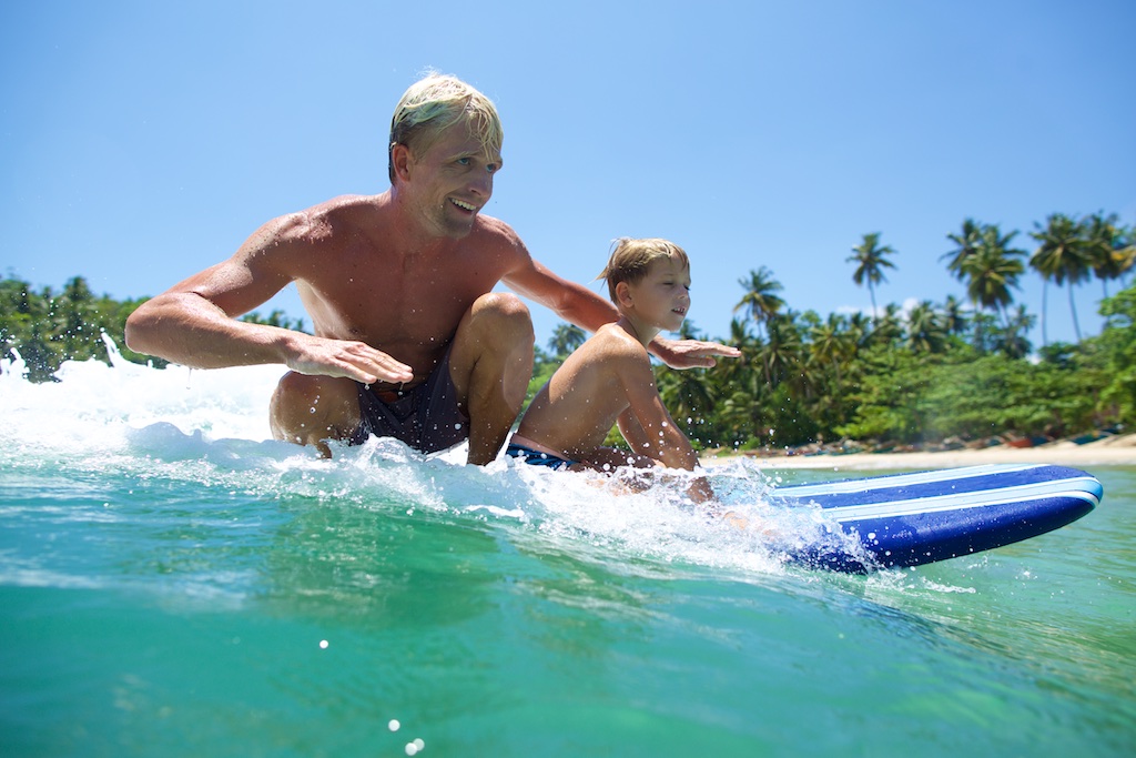 Rasmus og Oskar tandem surfing