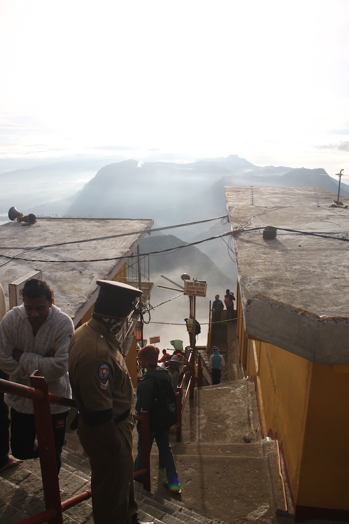 På toppen af Adams Peak